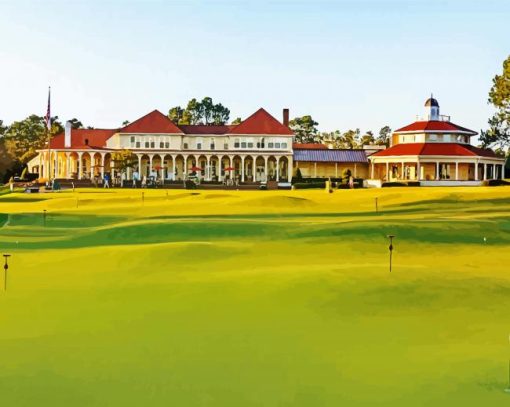 Pinehurst North Carolina paint by number