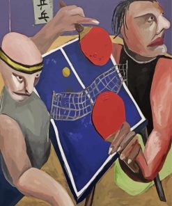 Ping Pong Tennis Table paint by number