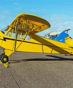 Piper J3 Cub paint by number