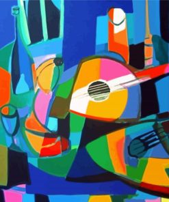 Playing Guitar By Marcel Mouly paint by number