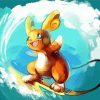 Pokemon Species Raichu paint by number