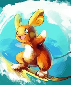 Pokemon Species Raichu paint by number