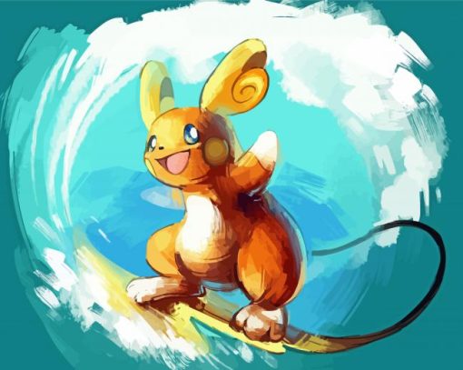 Pokemon Species Raichu paint by number