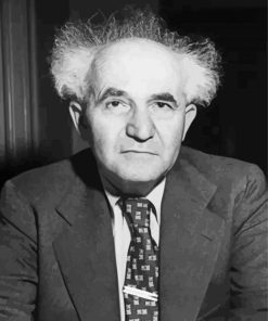 Prime Minister David Ben Gurion paint by number