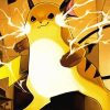 Raichu Pokemon paint by number