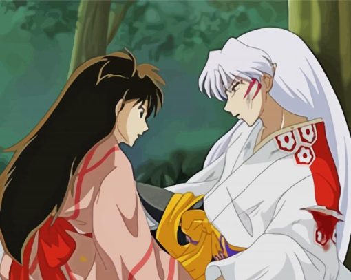 Rin And Sesshomaru Anime paint by number