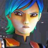 Sabine Wren Star Wars paint by number