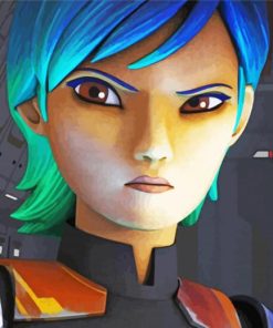 Sabine Wren Star Wars paint by number