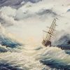 Ship In Storm Art paint by number