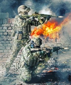 Special Forces Art paint by number