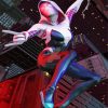 Spider Gwen Superhero paint by number