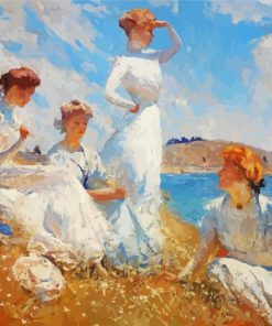 Summer Frank Weston Benson paint by number