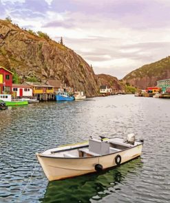 Sunset Over Quidi Vidi paint by number