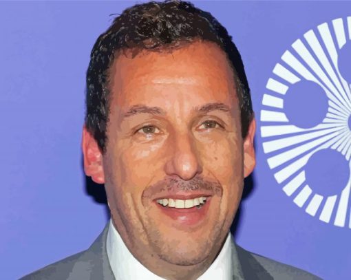 The Comedian Adam Sandler paint by number