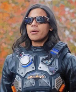 The Flash Character Cisco Ramon paint by number