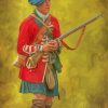 The Highlander Soldier paint by number