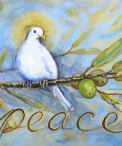 The Peace Dove Art paint by number