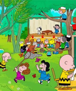 The Peanuts Characters paint by number