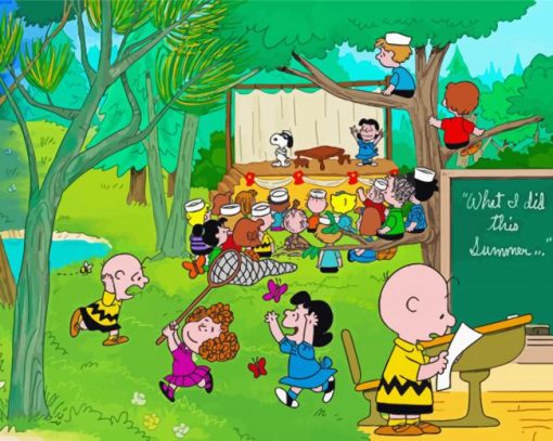 The Peanuts Characters paint by number