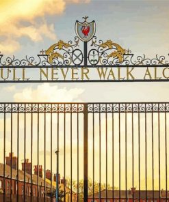 The Shankly Gates Liverpool paint by number