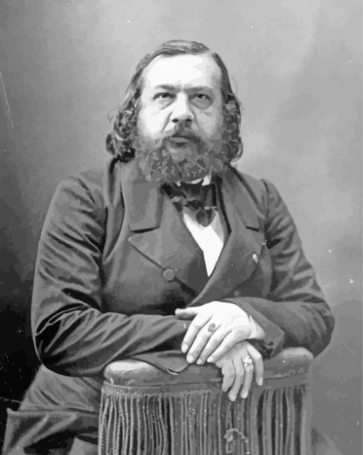 Théophile Gautier French Poet paint by number