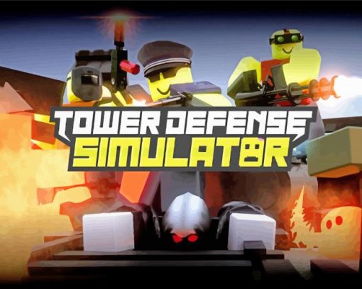 Tower Defense Simulator Poster paint by number