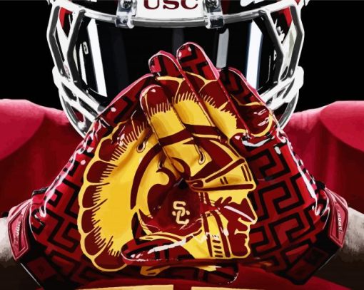 USC Trojans Football paint by number