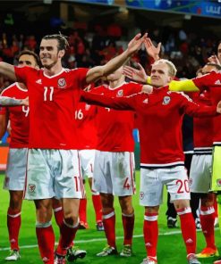 Wales football Team paint by number