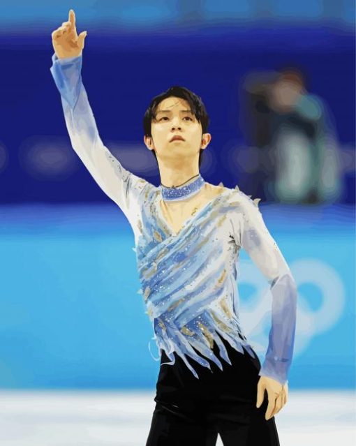 Yuzuru Hanyu Figure Skater paint by number