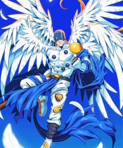 Angemon Digimon Character paint by number