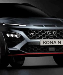 Black Hyundai kona paint by number