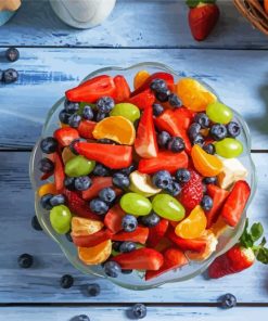 Bowl Of Fruits paint by number