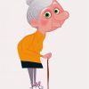 Cartoon Old Ladies paint by number