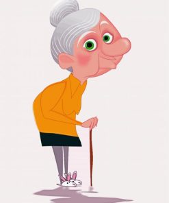 Cartoon Old Ladies paint by number