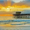 Cocoa Beach At Sunset paint by number