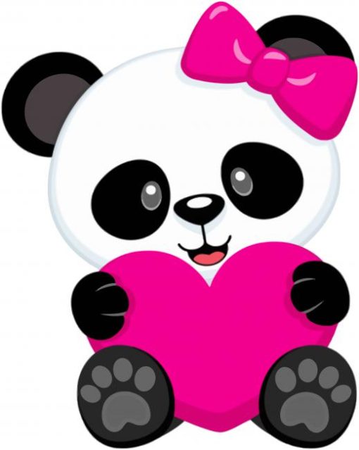 Cute Panda paint by number