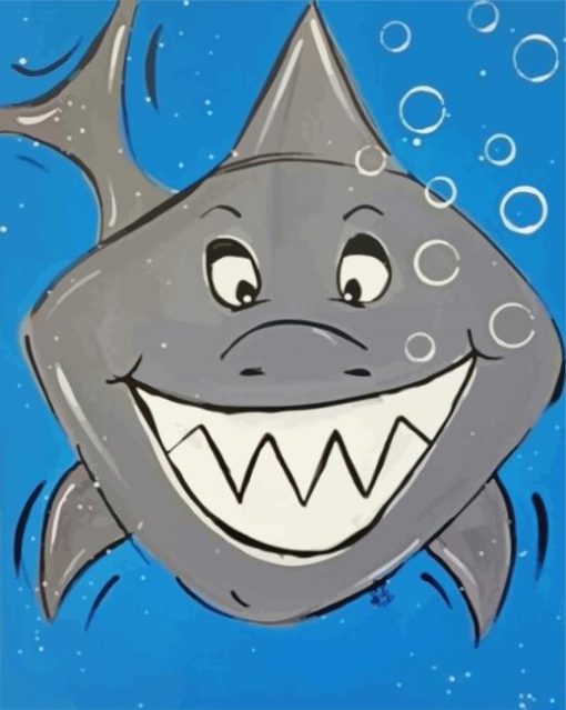 Cute Shark paint by number