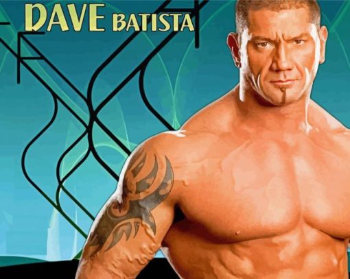 Dave Bautista paint by number