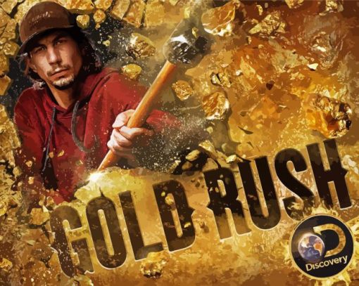 Gold Rush Poster paint by number