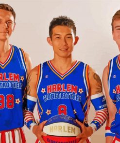 Harlem Globetrotters Team paint by number