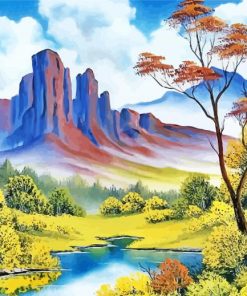 Landscape Autumn Mountain paint by number