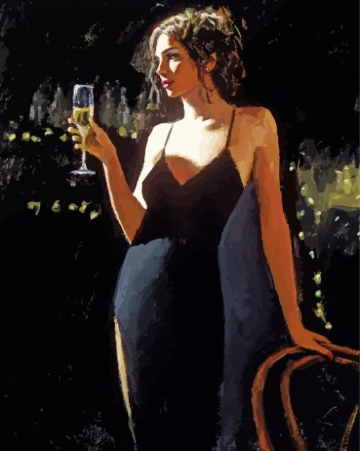 Lonely Lady Fabian Perez Paint by number