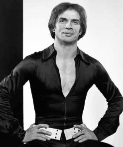 Monochrome Ballet Dancer Rudolf Nureyev paint by number