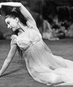 Monochrome Margot Fonteyn paint by number