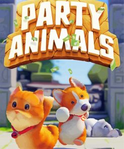 Party Animals Game Poster paint by number