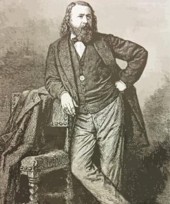 Poet Théophile Gautier paint by number