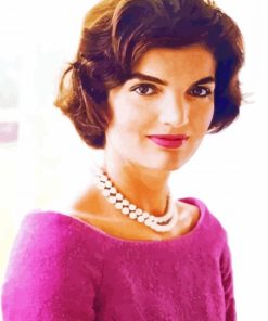 Pretty Jacqueline Kennedy Onassis paint by number