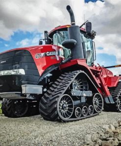 Red Case IH paint by number