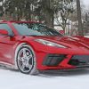 Red Chevy Corvette Stingray paint by number