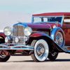 Red Duesenberg paint by number